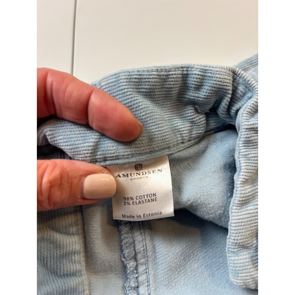 Amundsen 3incher Concord G.Dyed Shorts Corduroy Women Medium Blue - Picture 5 of 8
